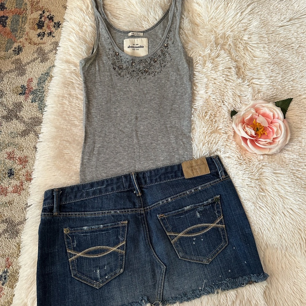 Vintage Abercrombie Beaded Embellished Tank